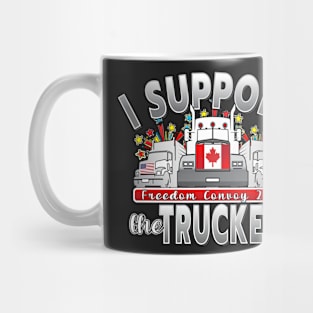 STAND FOR TRUCKERS - CONVOY FOR FREEDOM - FREEDOM CONVOY 2022 - GRAY GRADIENT Mug